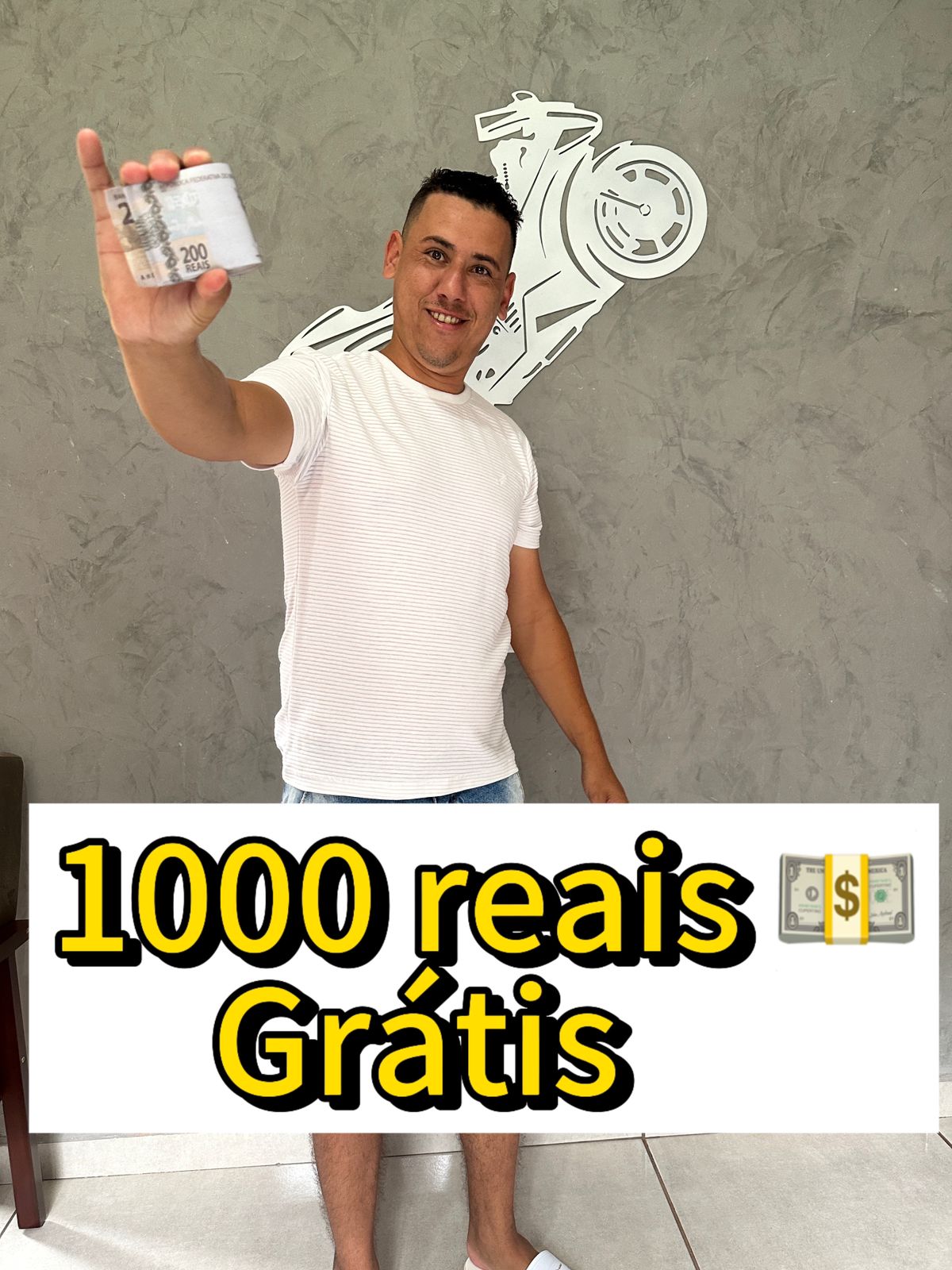 1000 reais na conta